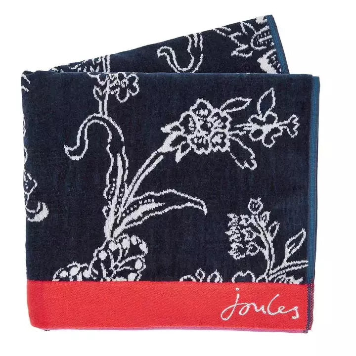JOULES bath towel Indienne Floral 100% COTTON BATHROOM BATH TOWEL