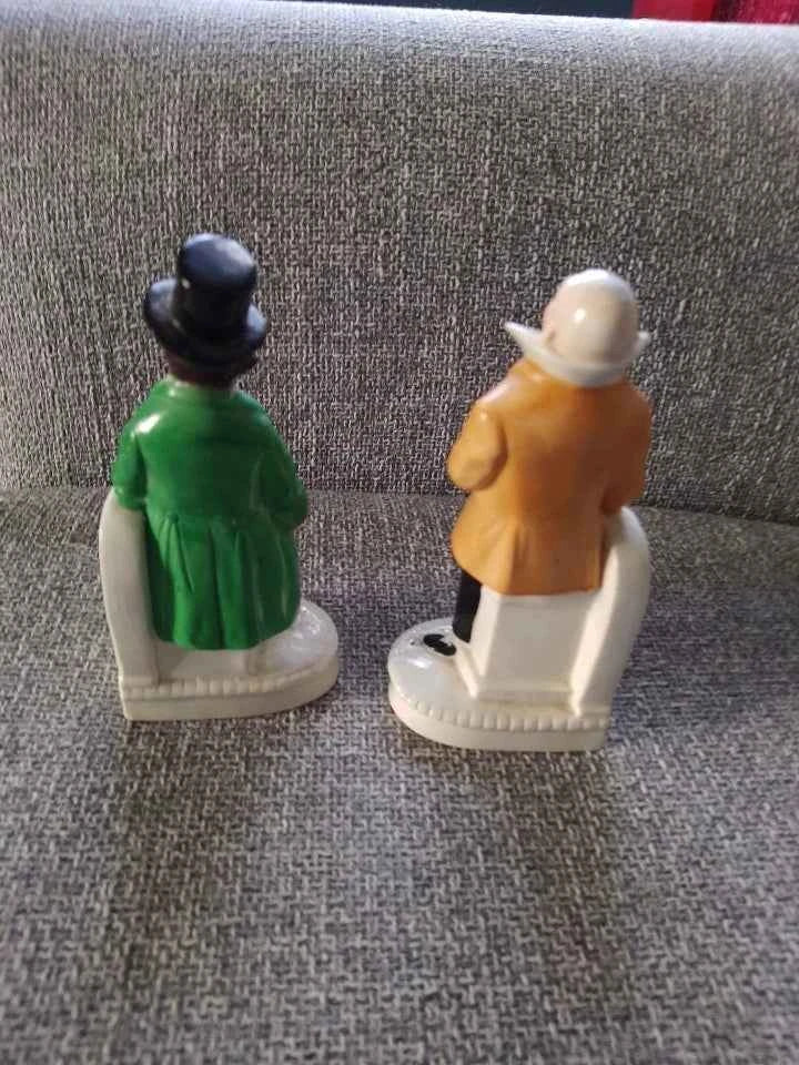 Vintage Artful Dodger And Mr Micawber Bookends Very Rare - Helsby Vintage