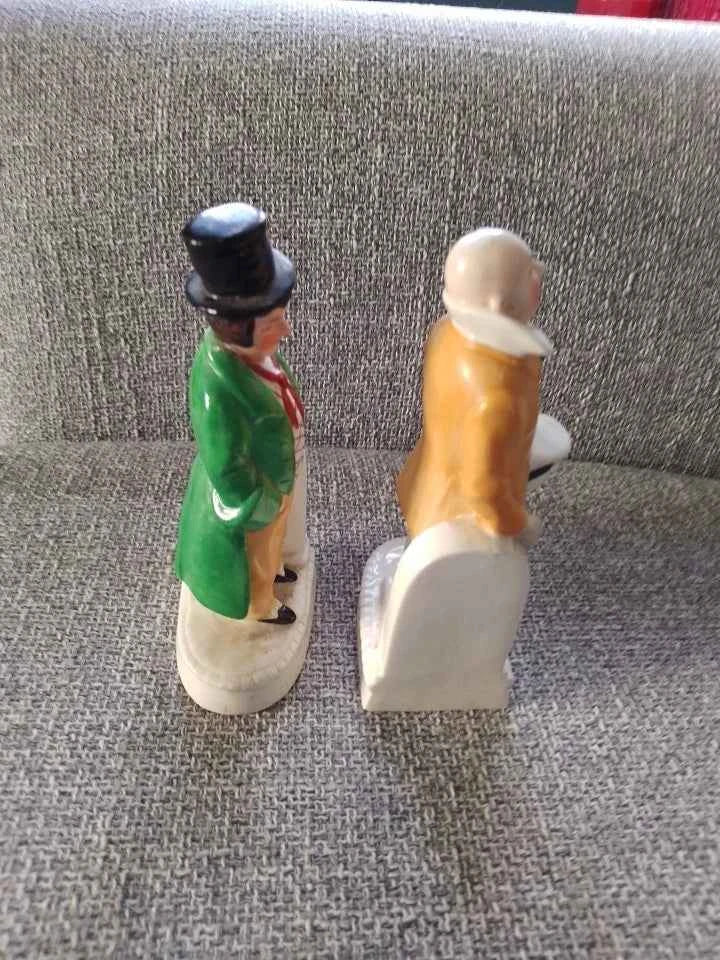 Vintage Artful Dodger And Mr Micawber Bookends Very Rare - Helsby Vintage