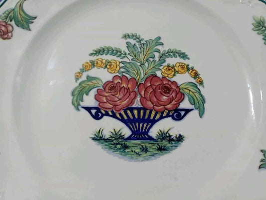 Boch Louvier Cake Plate Made In Belgium RARE - Helsby Vintage