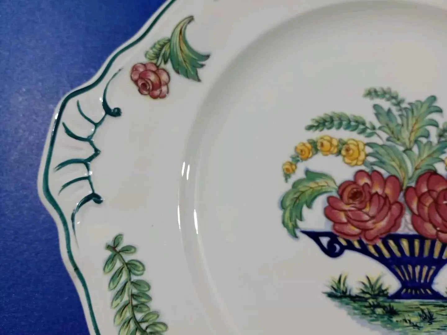 Boch Louvier Cake Plate Made In Belgium RARE - Helsby Vintage