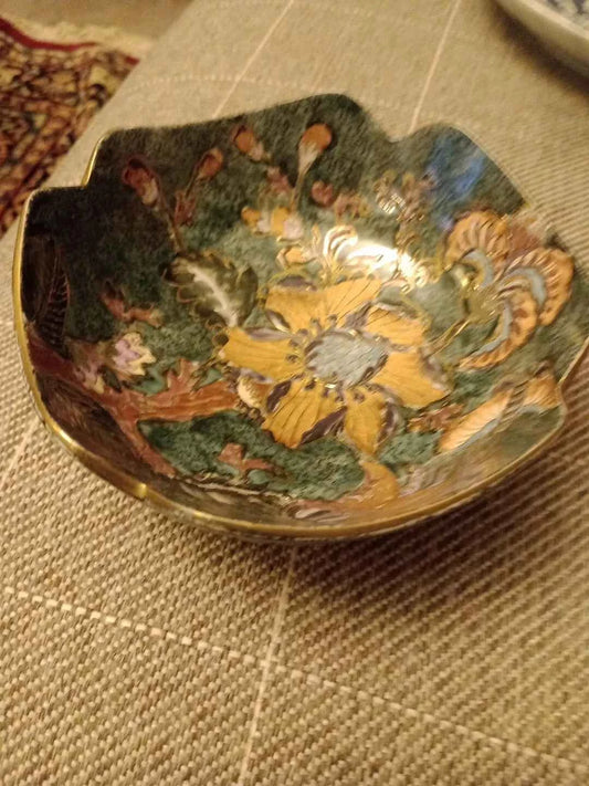 Helsby Vintage Chinese Cloisonne Dish 19th Or 20th Century - Helsby Vintage