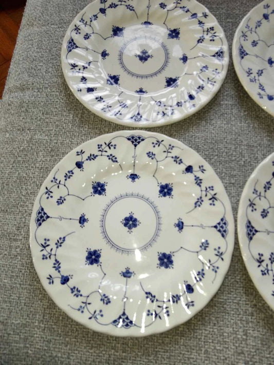 Churchill Georgian Collection Salad Plates Set of Four 20cm Vintage - Helsby Vintage