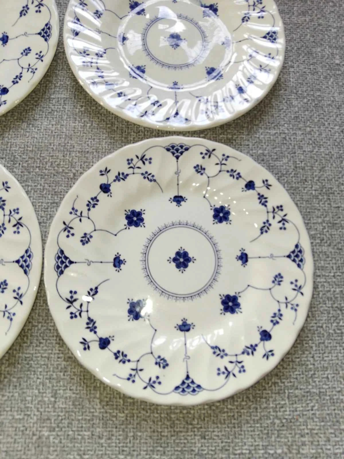 Churchill Georgian Collection Salad Plates Set of Four 20cm Vintage - Helsby Vintage