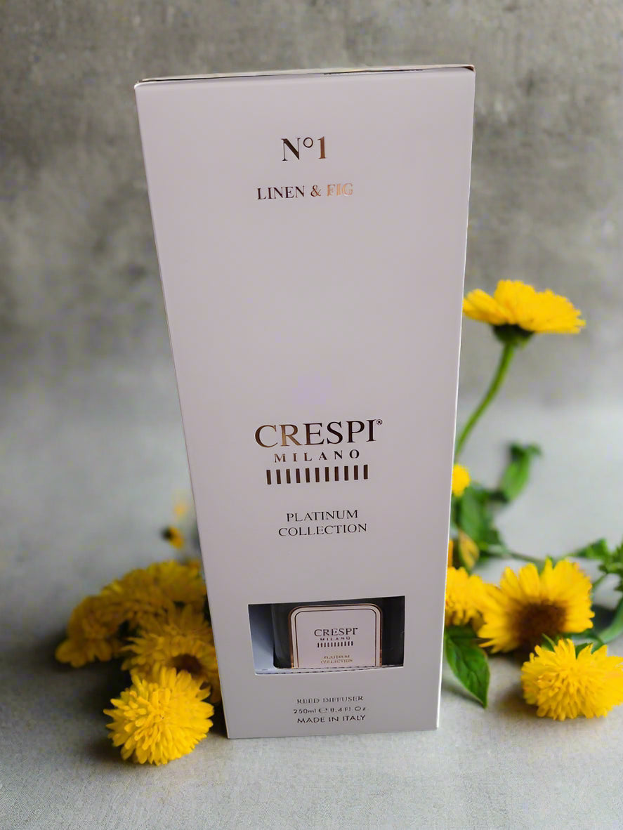 NEW Crespi Milano Reed Diffuser Linen And Fig Platinum Collection NO 1. 250ml - Helsby Vintage