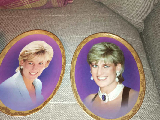 Davenport Memories Of Diana Set Of Two LIMITED Edition Plates - Helsby Vintage