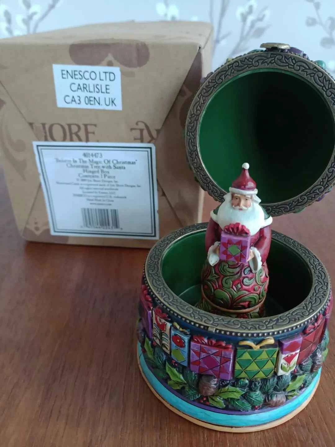 Jim Shore Believe In The Magic Of Christmas Hinged Tree Santa 4014473 RARE 2009 - Helsby Vintage
