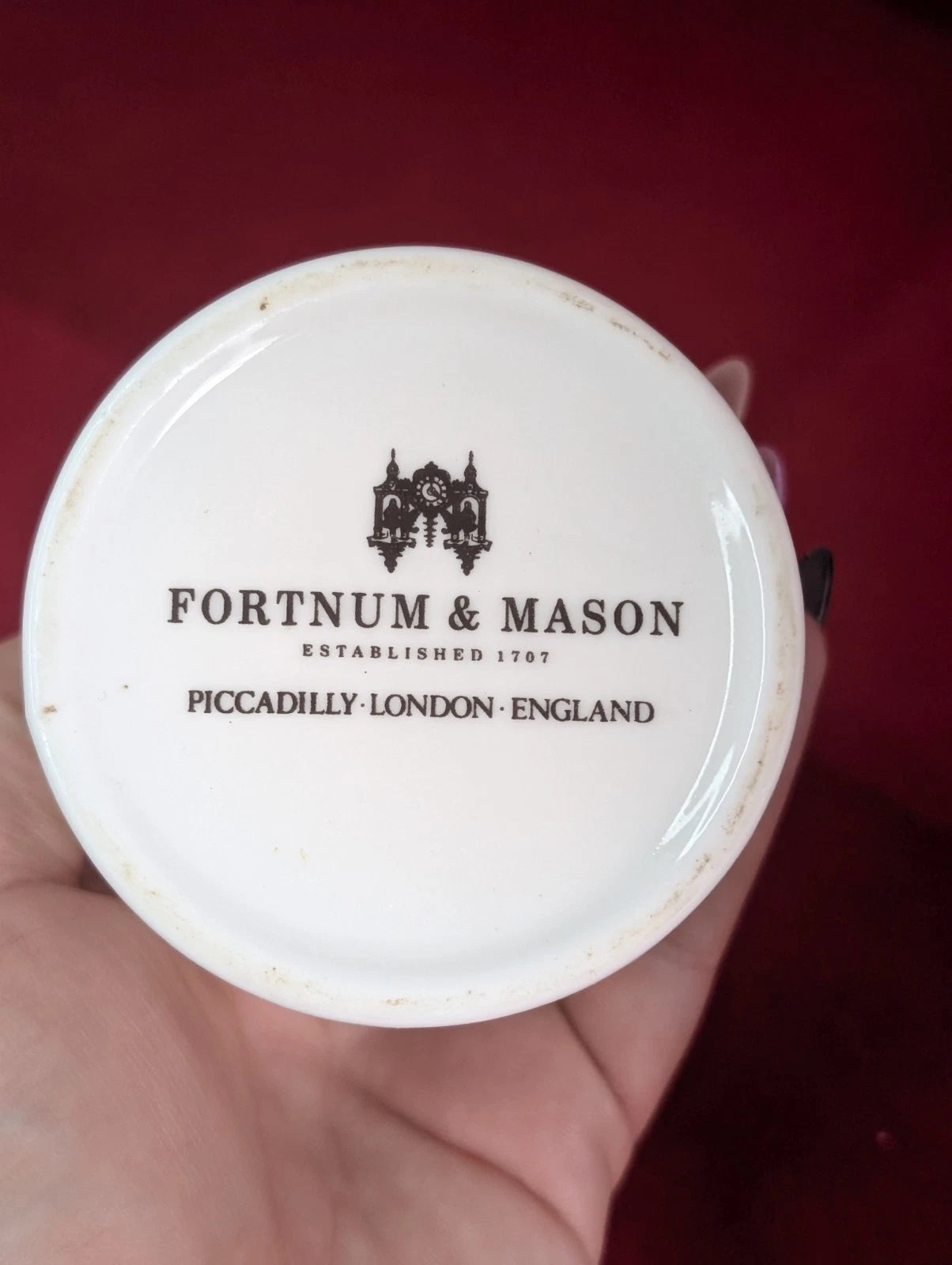 Fortnum and Mason Marmalade Jam Pot Honey Preserves Lidded - Helsby Vintage