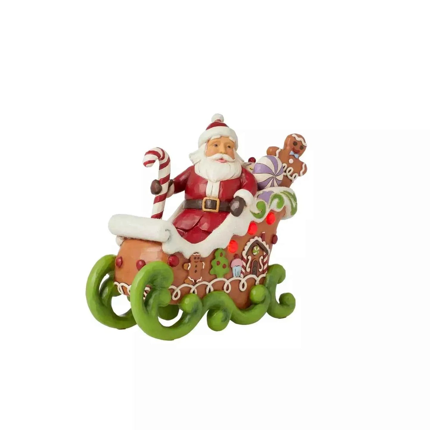 Jim Shore Santa LED Sharing Sweet Holiday Cheer 6015409 NEW - Helsby Vintage