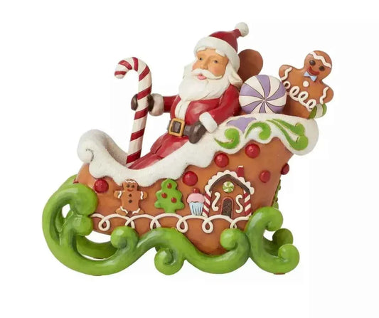 Jim Shore Santa LED Sharing Sweet Holiday Cheer 6015409 NEW - Helsby Vintage