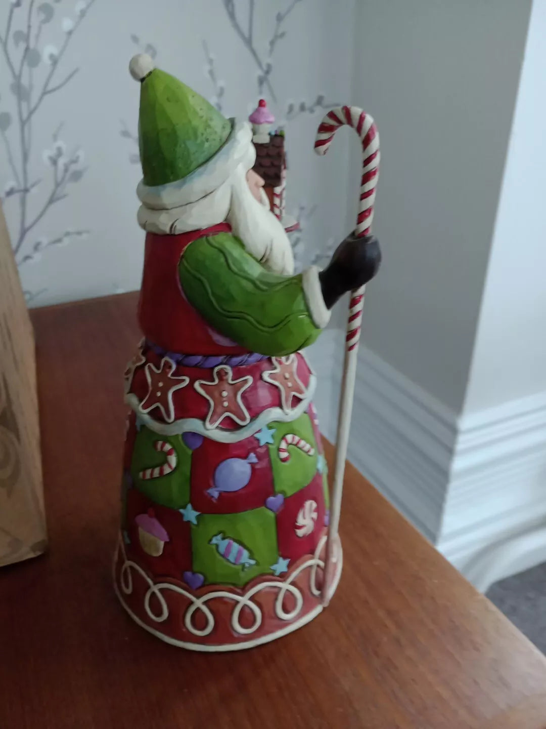 Jim Shore Sweetest Santa Gingerbread House Candy Cane And Cookies 2013 4034359 - Helsby Vintage