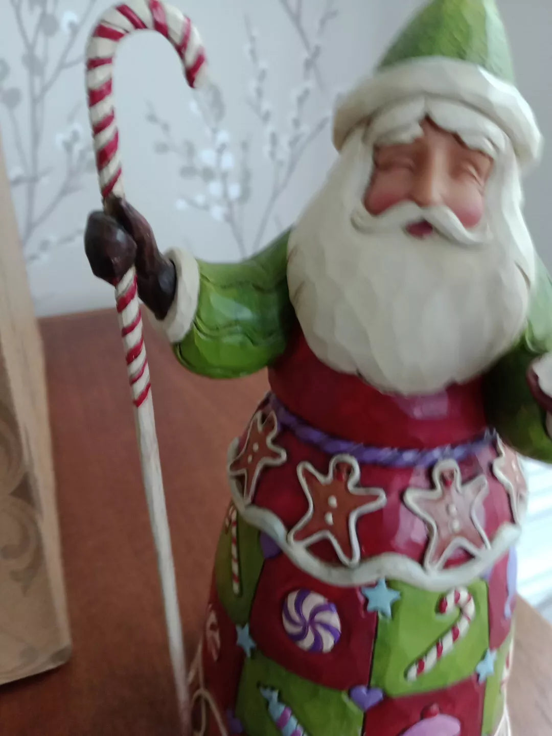 Jim Shore Sweetest Santa Gingerbread House Candy Cane And Cookies 2013 4034359 - Helsby Vintage