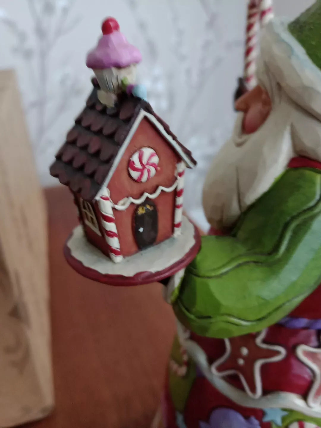 Jim Shore Sweetest Santa Gingerbread House Candy Cane And Cookies 2013 4034359 - Helsby Vintage