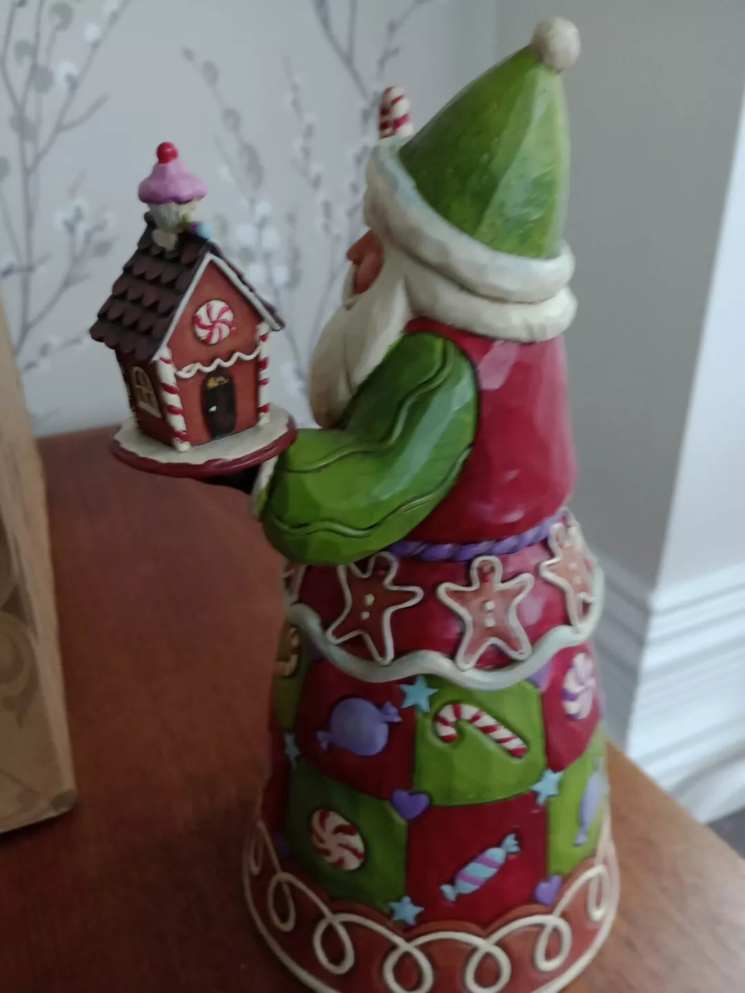 Jim Shore Sweetest Santa Gingerbread House Candy Cane And Cookies 2013 4034359 - Helsby Vintage