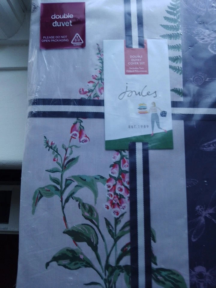 Joules Midnight Beasts Double Duvet Cover And Two Pillowcases Set NEW - Helsby Vintage