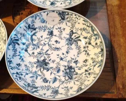 NEW Laura Ashley Edita's Garden Set of 4 Pasta Bowls 9" - Helsby Vintage