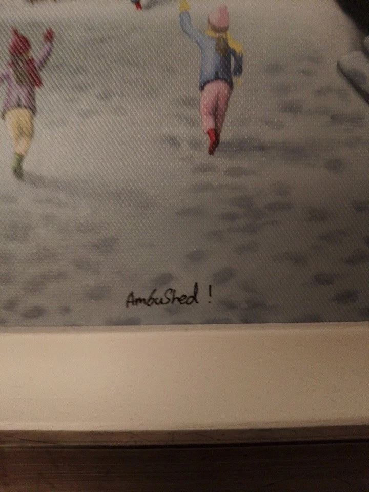 Leigh Lambert Ambushed Limited Edition 27 Of 95 Framed Giclee Print - Helsby Vintage