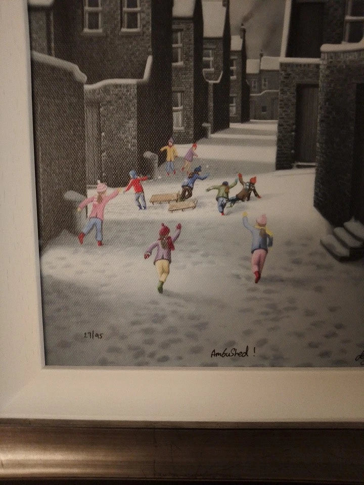 Leigh Lambert Ambushed Limited Edition 27 Of 95 Framed Giclee Print - Helsby Vintage