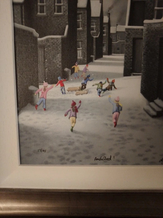 Leigh Lambert Ambushed Limited Edition 27 Of 95 Framed Giclee Print - Helsby Vintage