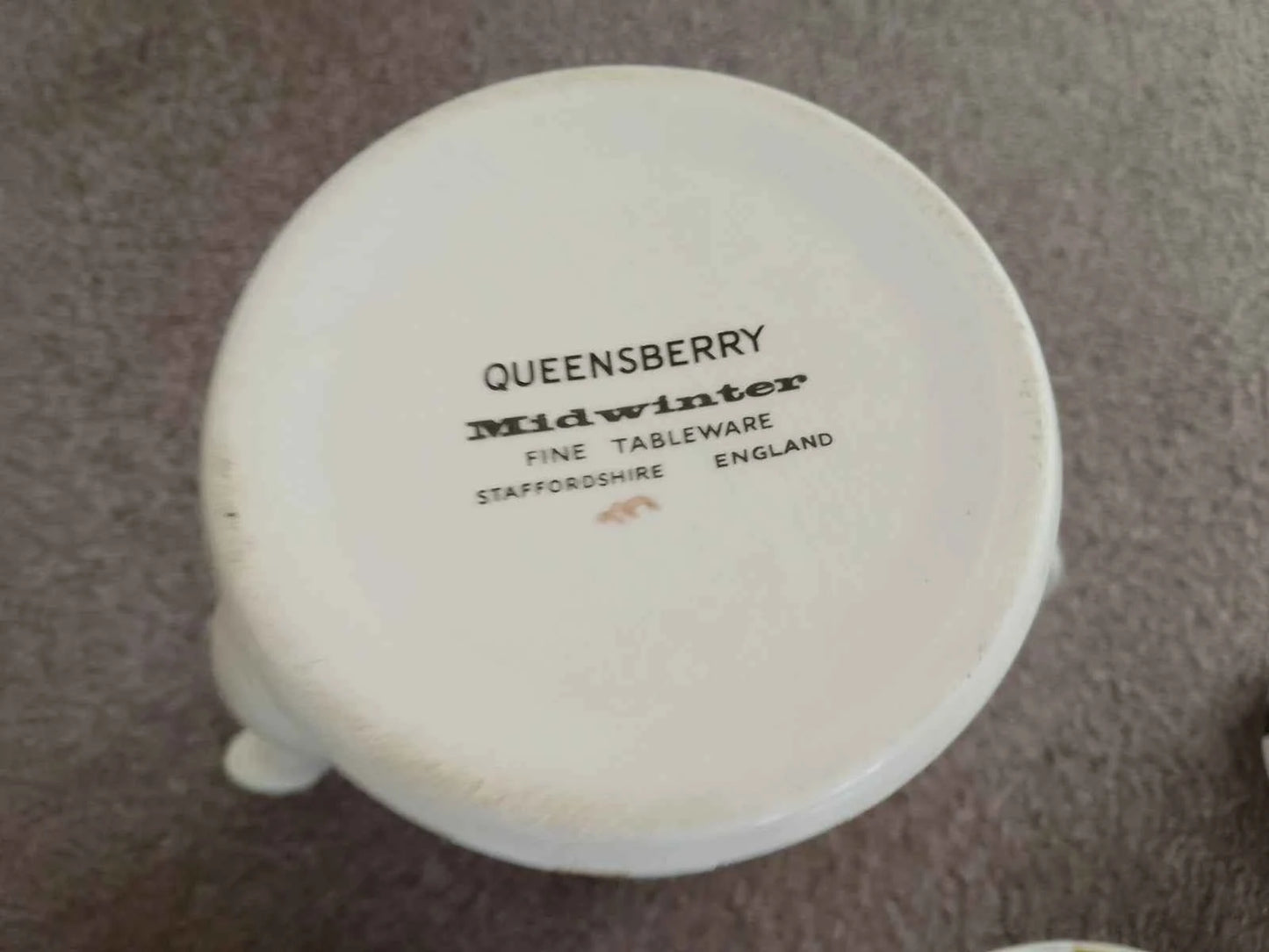Midwinter Queensbury Coffee Set Stripe 17 Pieces Black Brown Stripe - Helsby Vintage