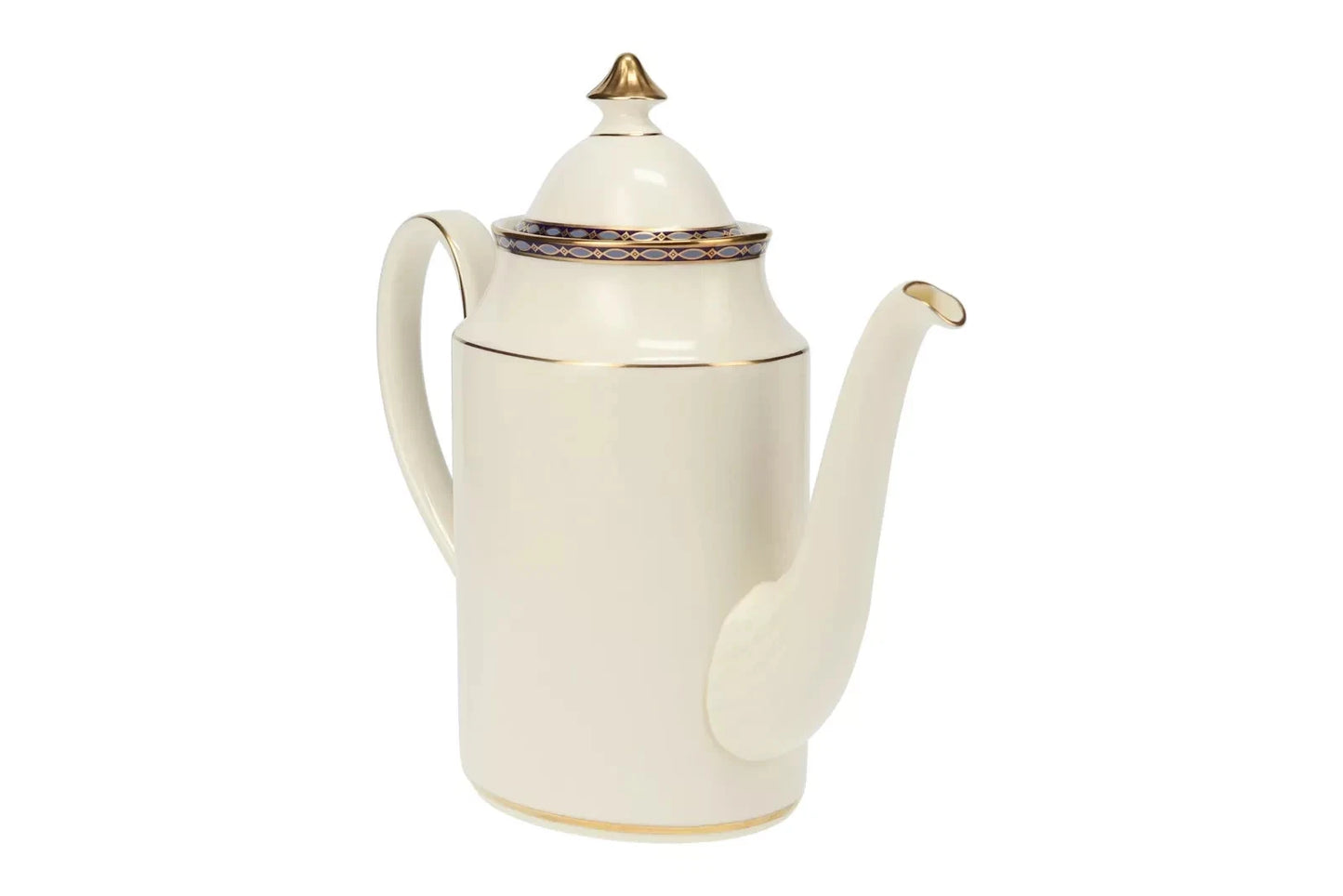Minton St James Coffee Pot Cream With Decorative Trim - Helsby Vintage