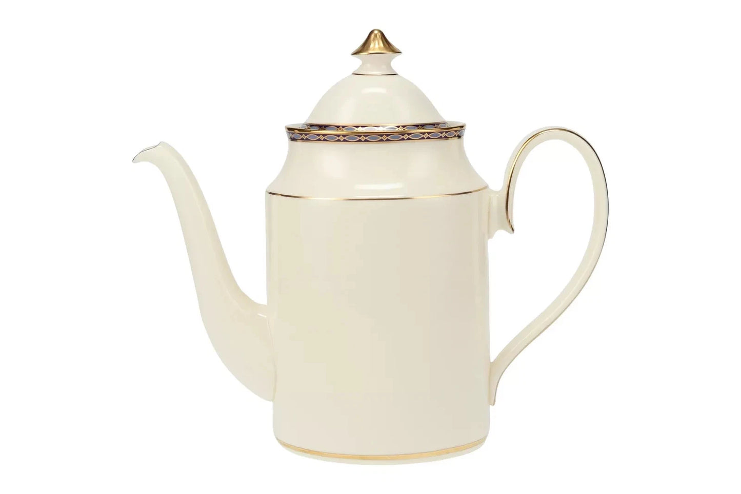 Minton St James Coffee Pot Cream With Decorative Trim - Helsby Vintage