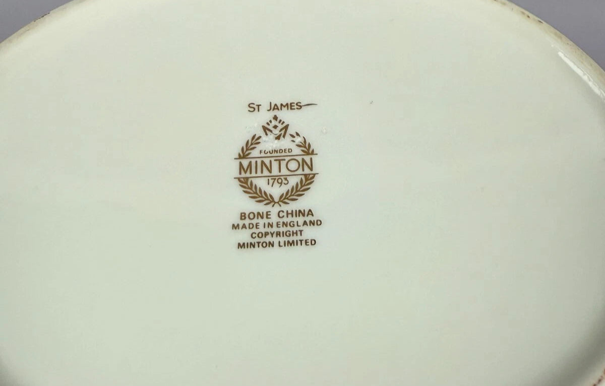 Minton St James Large Oval Teapot 2 Pints - Helsby Vintage