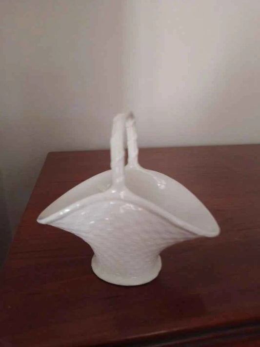 Minton's Basket Staffordshire Salt Glaze Vintage - Helsby Vintage