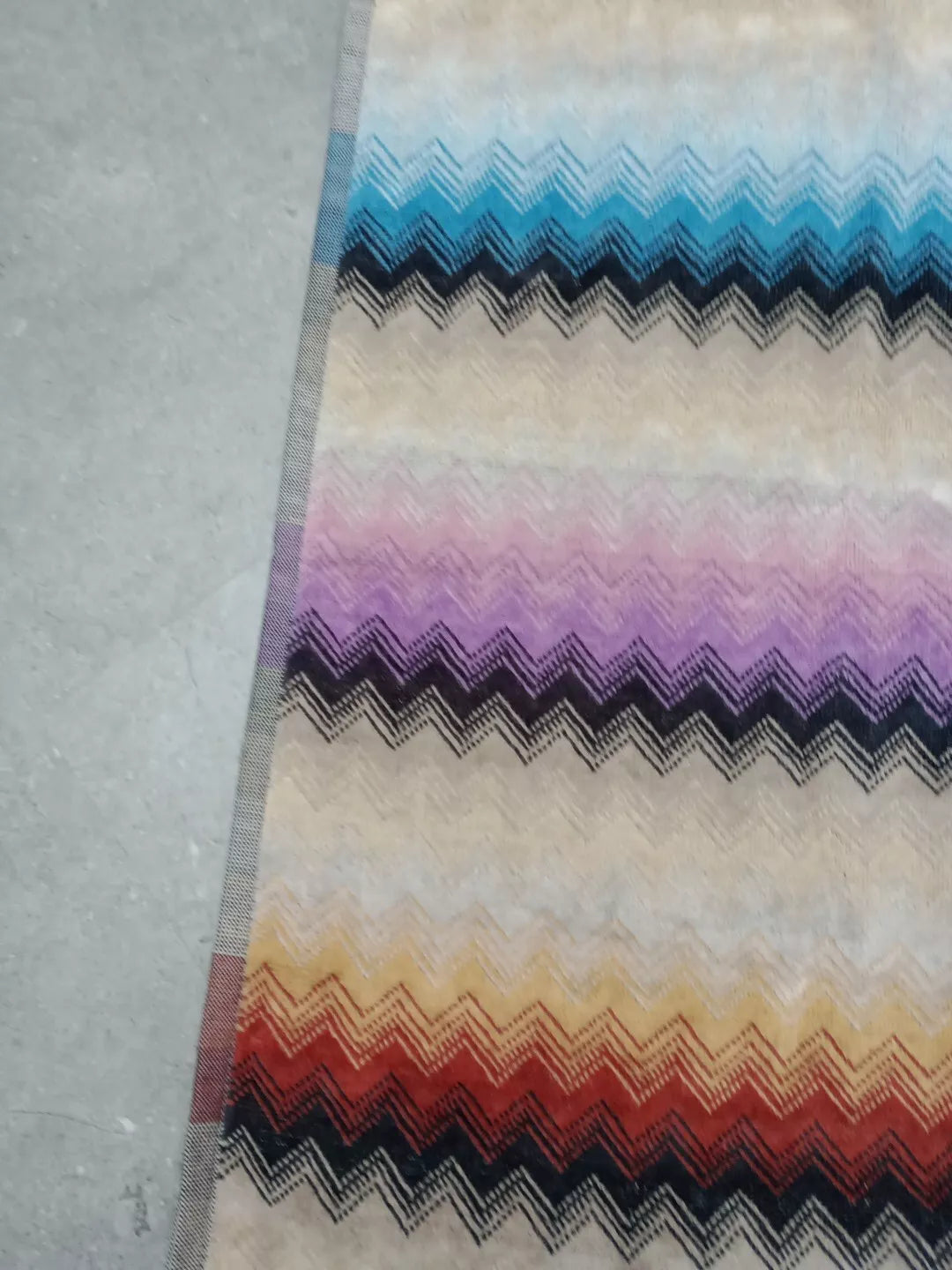 New Pair of Missoni Zig Zag Guest Hand Towels - Helsby Vintage
