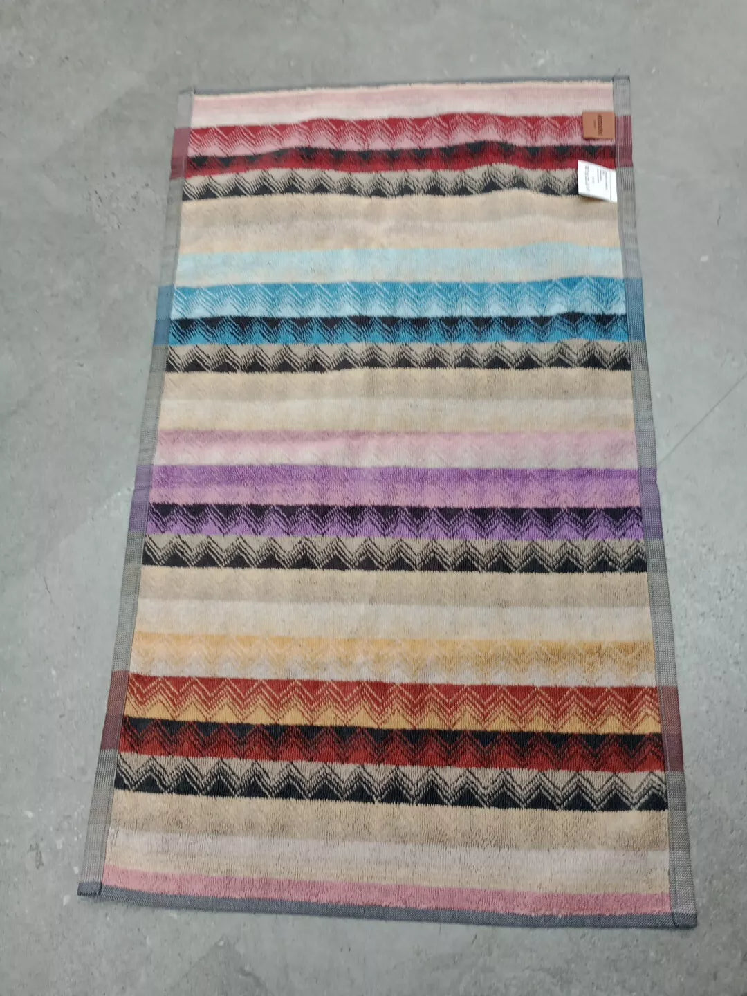 New Pair of Missoni Zig Zag Guest Hand Towels - Helsby Vintage