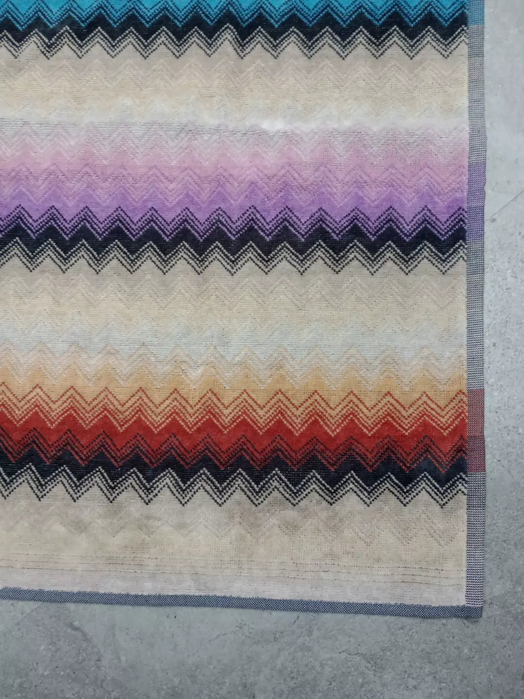 New Pair of Missoni Zig Zag Guest Hand Towels - Helsby Vintage