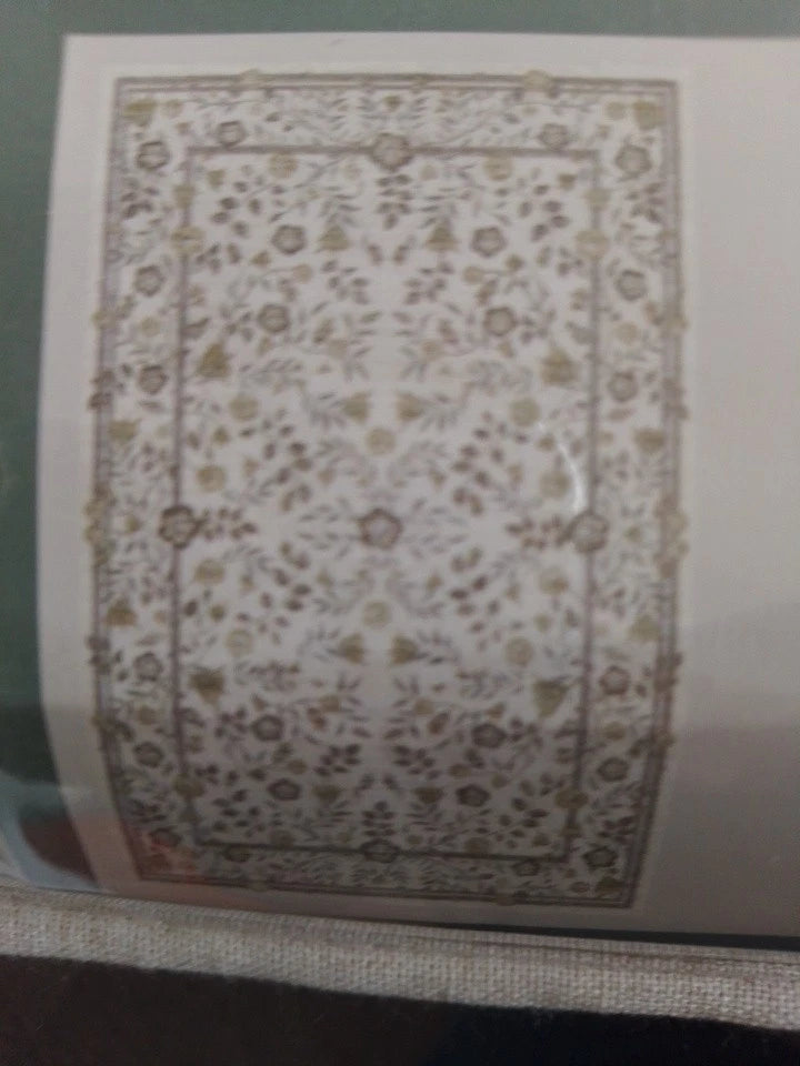 Morris And Co William Morris Rug 5ft X 7ft, Sweet Briar Natural Non Slip Backing - Helsby Vintage