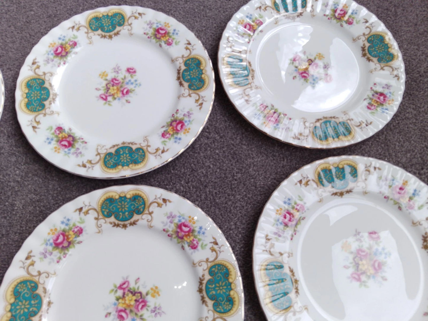 Royal Albert Berkeley - Set Of Six Salad / Dessert Plates 8 1/8" - Helsby Vintage