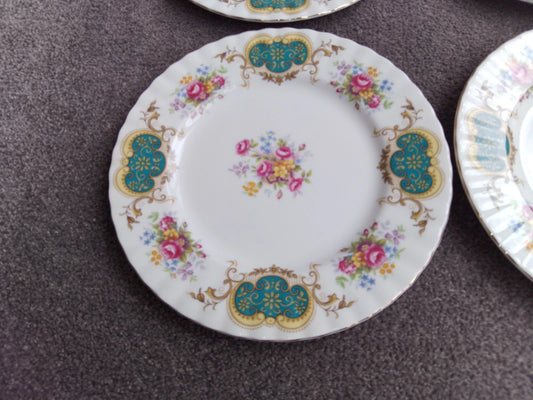 Royal Albert Berkeley - Set Of Six Salad / Dessert Plates 8 1/8" - Helsby Vintage