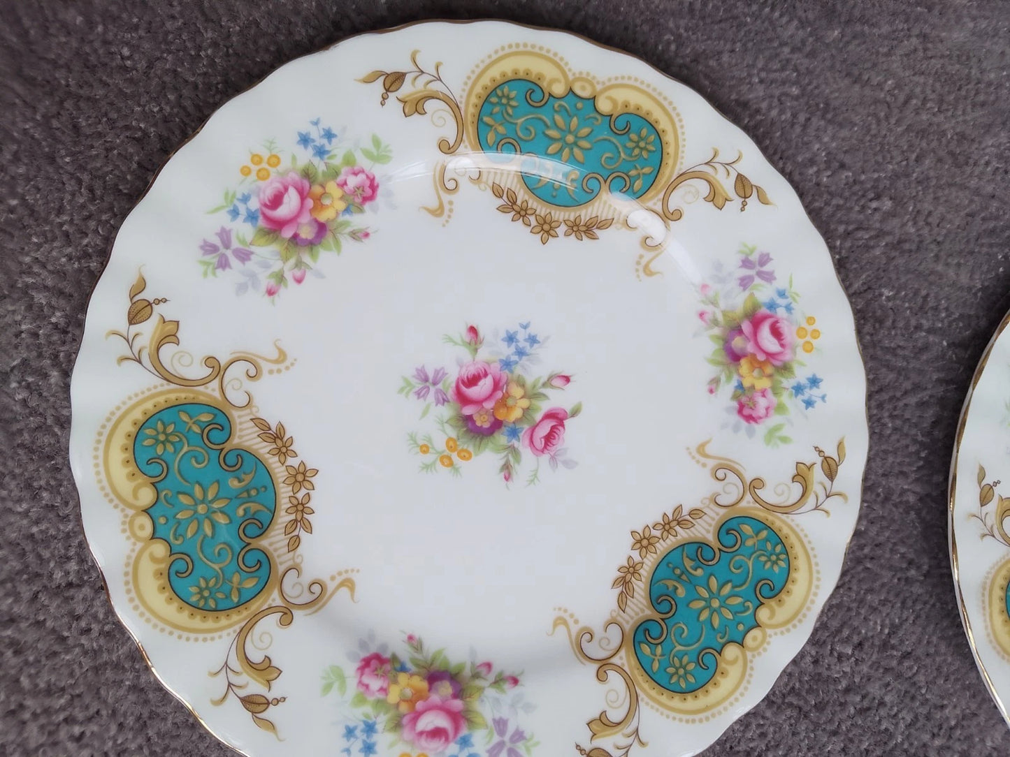 Royal Albert Berkeley - Set Of Six Tea / Side Plates 6 1/4" 16 cm - Helsby Vintage