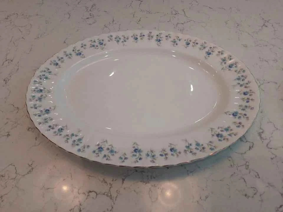 Royal Albert Memory Lane Large Oval Serving Platter 13 Inch - Helsby Vintage