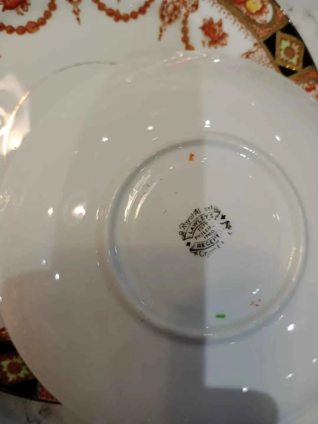 Royal Albert Devon Black Imari Trios Set of 4 - Lovain Style 3961 - Helsby Vintage