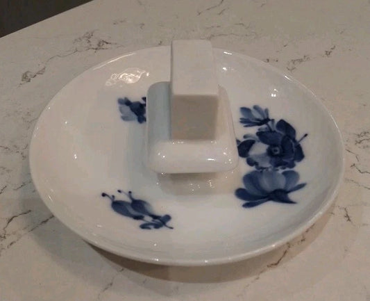 Royal Copenhagen Blue Flower Matchbox Holder Number 10 8232 RARE - Helsby Vintage