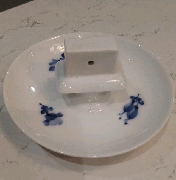 Royal Copenhagen Blue Flower Matchbox Holder Number 10 8232 RARE - Helsby Vintage