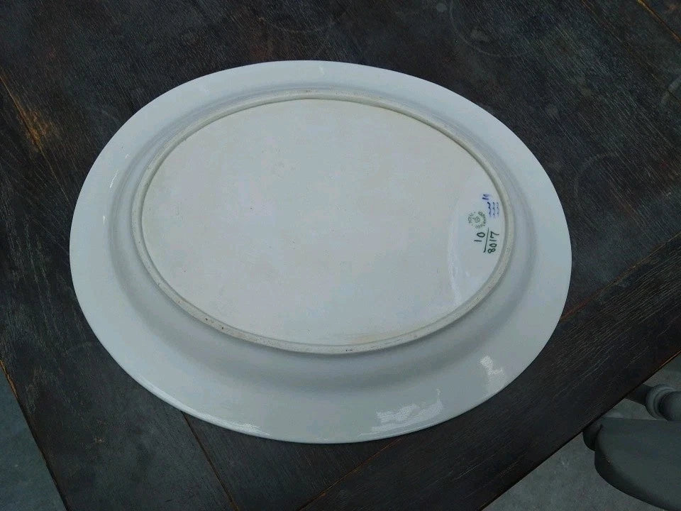 Royal Copenhagen Blue Flower Braided Oval Platter Dish No 8017 15" - Helsby Vintage