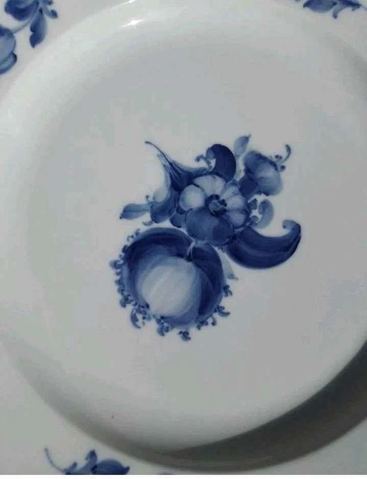 Royal Copenhagen Blue Flower Braided Round Platter Serving Dish No 8012 13" - Helsby Vintage