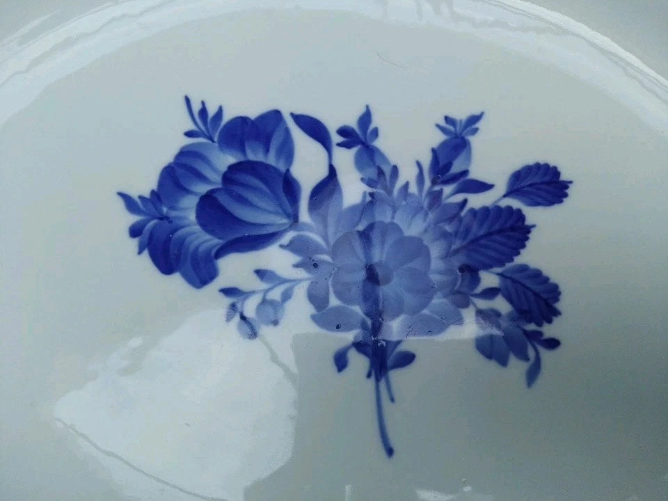 Royal Copenhagen Blue Flower Braided Oval Platter Dish No 8017 15" - Helsby Vintage