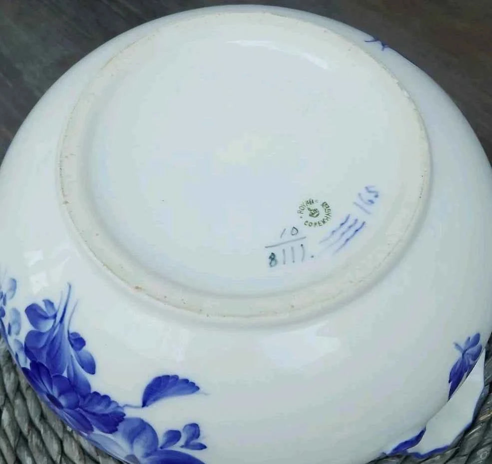 Royal Copenhagen Blue Flower Tureen Vintage Dinner Ware 8111 - Helsby Vintage