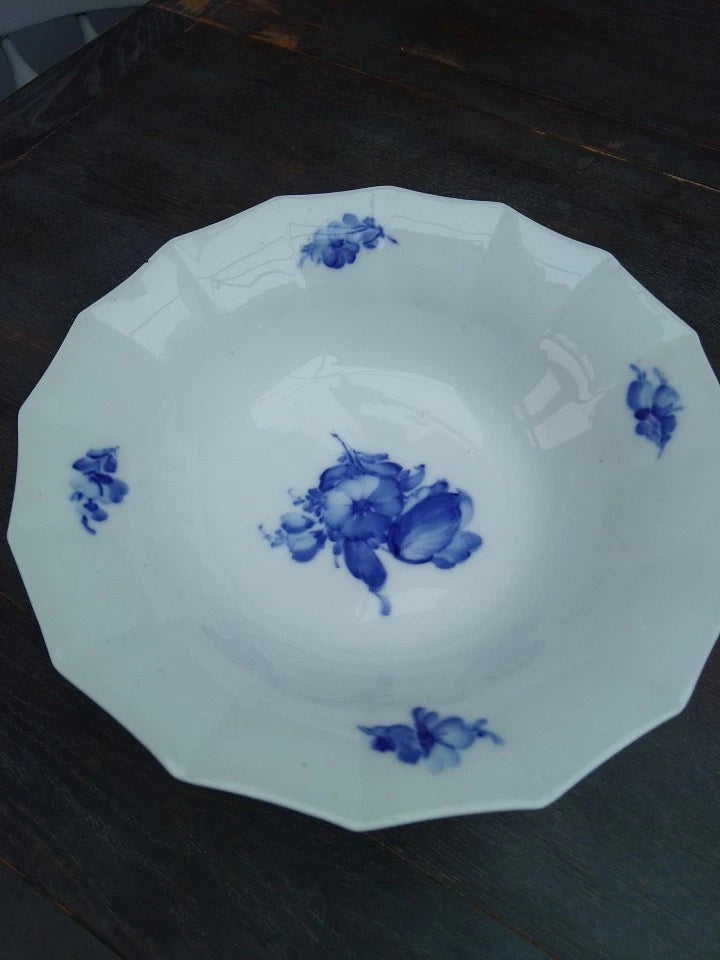 Royal Copenhagen Blue Flowers 8531 Tall Footed Centerpiece Compote 9 3/8 Inch - Helsby Vintage