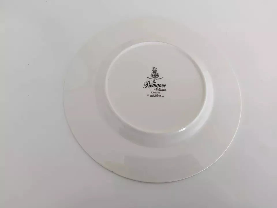 Royal Doulton Diana Romance Collection Set Of 6 Salad Plates 20.5cm - Helsby Vintage