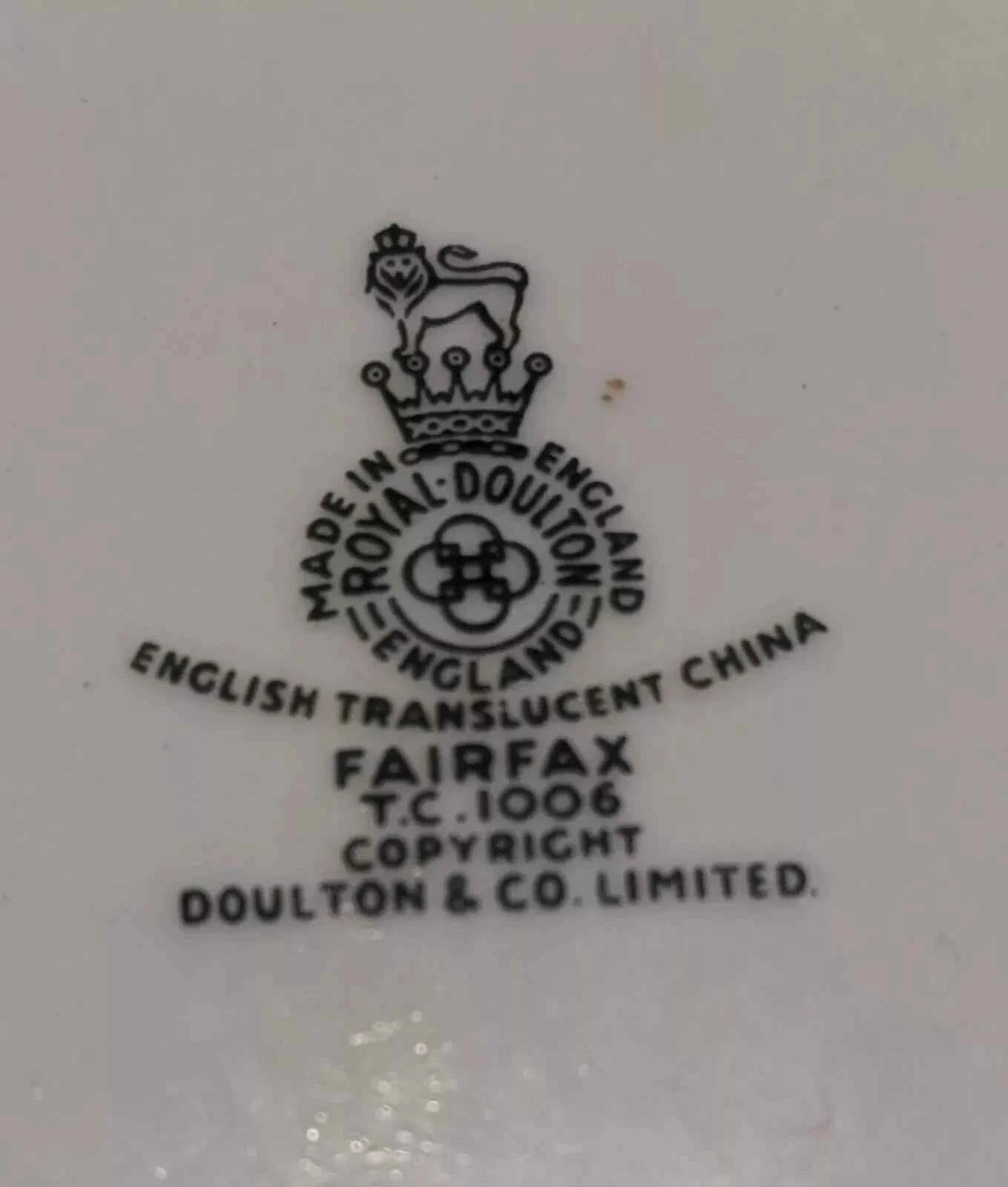 Royal Doulton Fairfax 27cm Set Of 4 Dinner Plates - Helsby Vintage