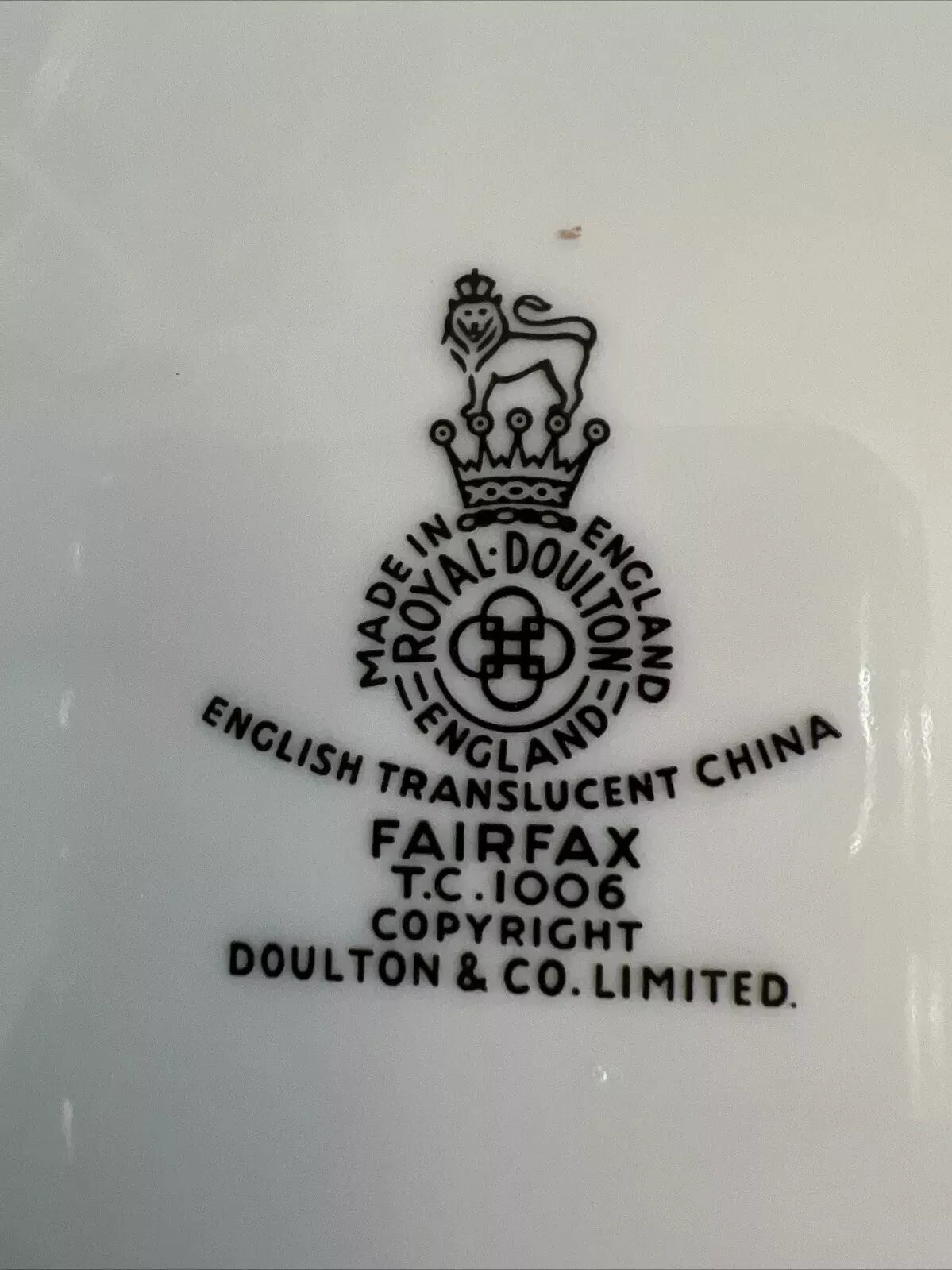 Royal Doulton Fairfax Platter 13" Serving Plate RARE White Gold Leaf - Helsby Vintage