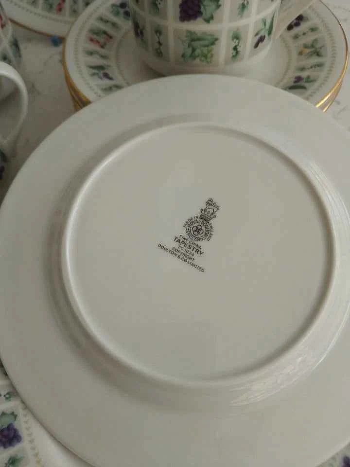 Royal Doulton Tapestry Tea Set For Six - Helsby Vintage