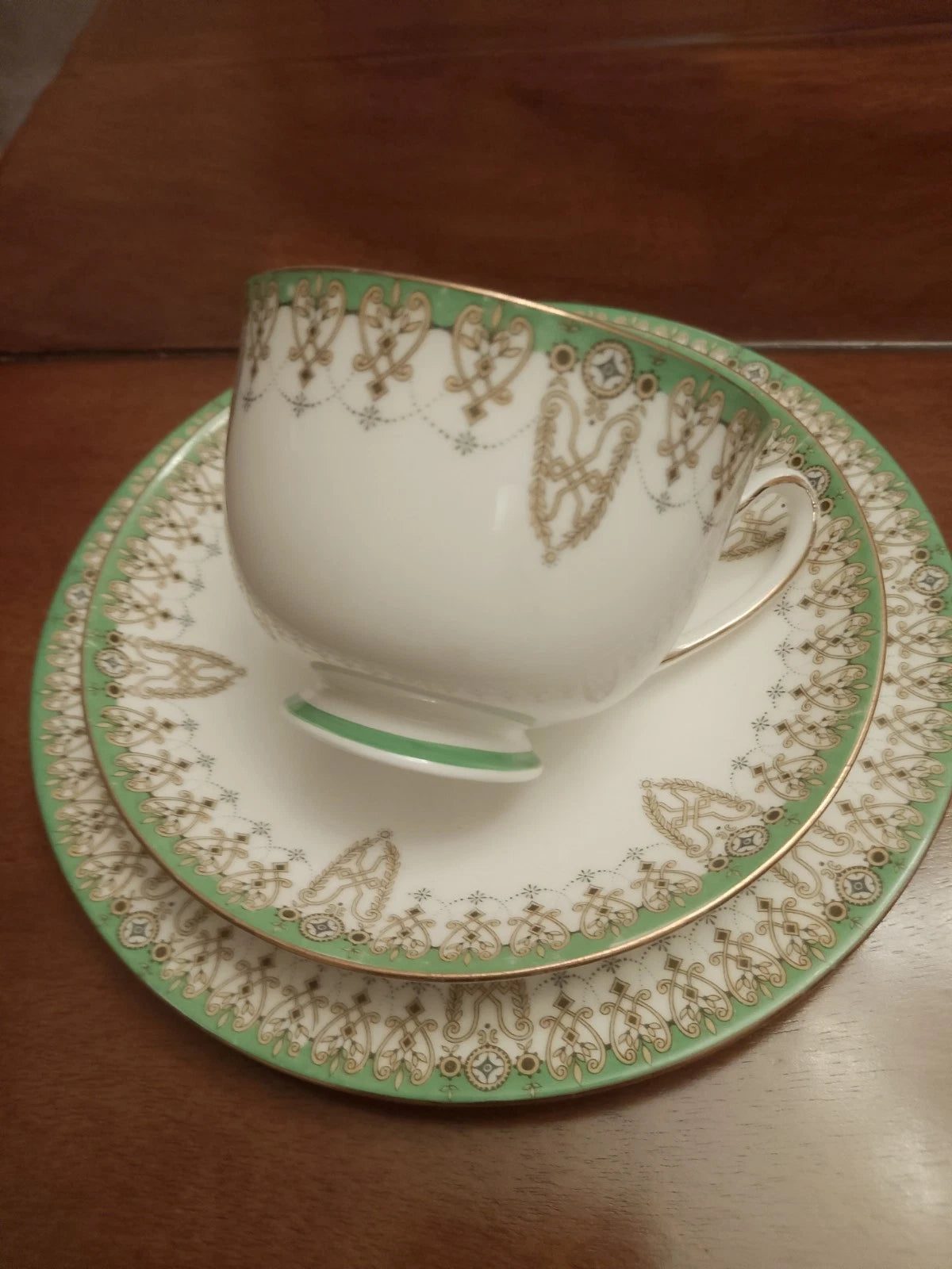 Royal Doulton Tivoli Set Of Four Trios Cups, Saucers, Side Plates Vintage Teaset - Helsby Vintage