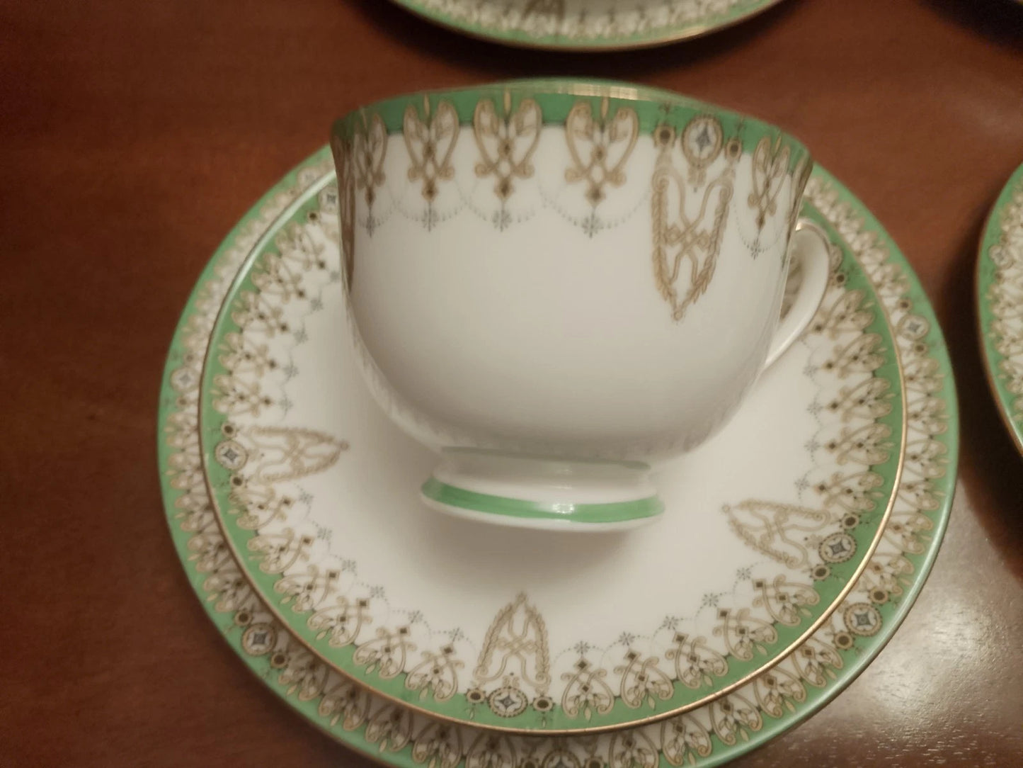 Royal Doulton Tivoli Set Of Four Trios Cups, Saucers, Side Plates Vintage Teaset - Helsby Vintage
